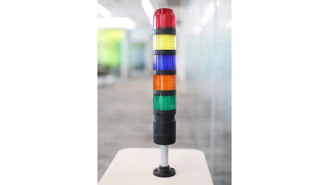 Hella Reliable Replacement For Allen Bradley Stack Light Bulb 855TL24 855TL10 BA15D Double Contact Socket Incandescent Lamp 24V 120V Loading Dock Indicator Fixture with multi-color segments.
