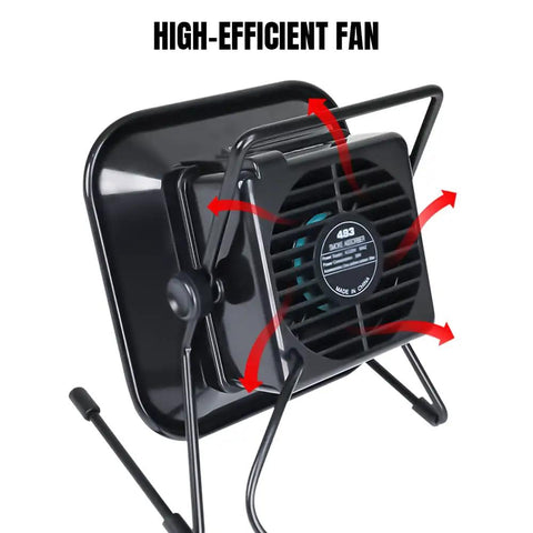 Beefed Up Pro Grade Solder Fume Extractor With 3500 RPM Quiet Fan showing rear high-efficiency fan design and frame