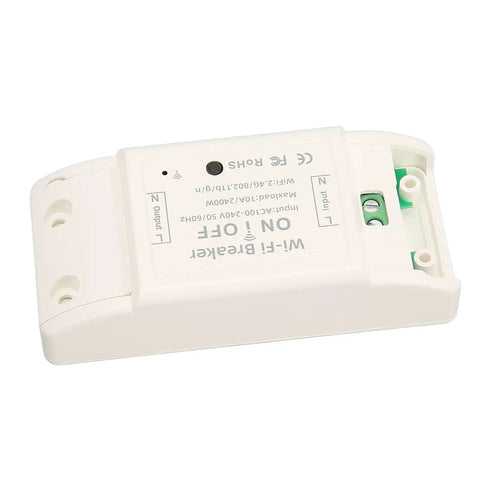 WiFi Smart Switch for Lighting and Fan Control, 100 to 240V Wireless Power Controller Module with ABS and PC Housing top view