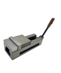 Heavy Duty One Piece CNC Vise And Milling Machine Fixture Providing Rock Solid Clamping Power For Precision Turning And Badass Custom Fabrication Jobs With Angle Lock, 4 inch steel body.