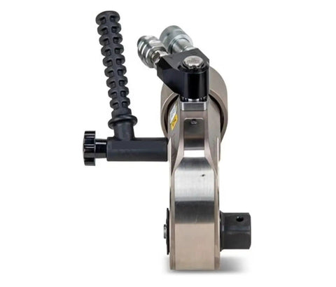 Heavy Duty Hydraulic Torque Wrench With 1 Inch Square Drive And Ergonomic Grip, side view showing handle and output connection.