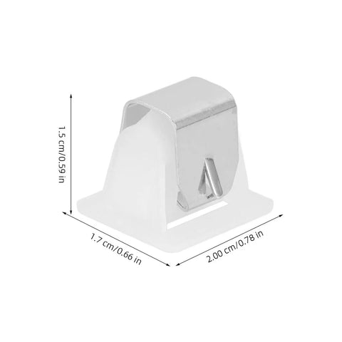 Six Set Dryer Door Latch Strike Kit For Washing Machines And Dryers Replacement Parts White Plastic And Stainless Steel Durable Easy Installation Precise Fit For Home Appliances, 1.5 cm