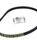 Air Conditioning Compressor Belt Kit With Tool Part 12658178 For GM Vehicles, belt and metal tool displayed