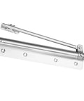 Two Pack Adjustable Aluminum Door Closer Set With Heavy Duty Build And Soft Close Spring No Fuss Easy Install For Home Or Office