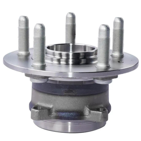 Straight Up Reliability Wheel Hub And Bearing Assembly Front Or Rear close-up view, steel and aluminum construction for S X 2016-2023 EV.