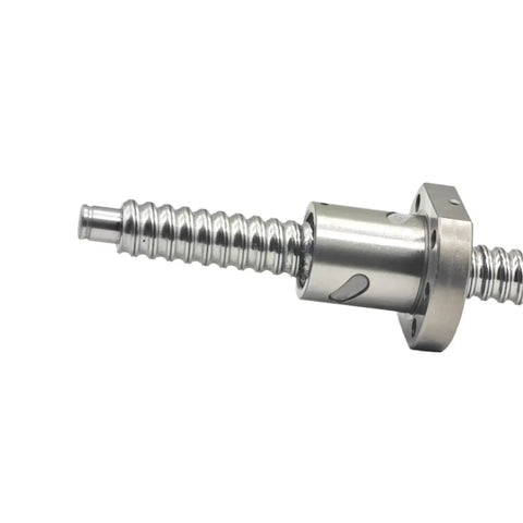 End Machined Ball Screw SFU1610 16mm Right Hand Thread Roller with Single Nut for 800mm CNC Grinding Motion Rail