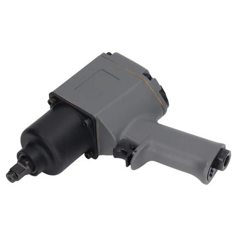 Heavy Duty 1 2In Air Impact Wrench Pneumatic Tool With Hammer Shell for auto repair, viewed from the side showing hammer shell design.