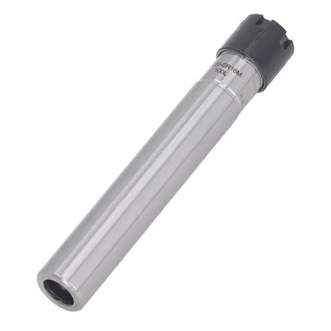 Essential 135mm C20 ER16M Straight Shank Tool Holder Collet Chuck Spacer Shaft Extender For CNC Milling Machines shown from the side.