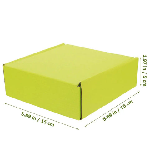 Green Corrugated Paper Boxes 10 Pack Go To Heavy Duty Packing Boxes For Shipping And Mailing, shown with dimensions