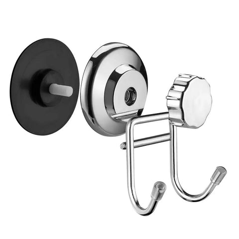 Double Suction Hook Set For Smooth Flat Surfaces Vacuum Cup Wall Hangers With Strong Hold For Towels And Robes Stainless Steel 2 Pack