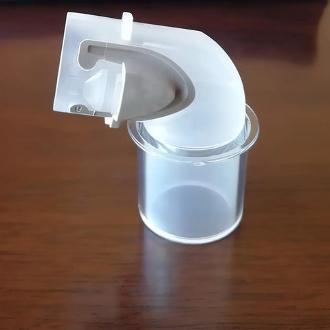 Replacement Mirage FX Elbow Connector Kit For Lightweight Nasal Masks, Durable Plastic, 2 Pack Translucent Elbows, Easy Swap For Mirage FX Nasal Guard, Wear Resistant Fit And Secure Connection; translucent elbow connector on CPAP mask