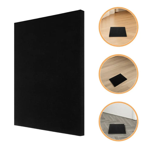 Flexible Black Polyurethane Foam Packing Sheets For Shipping Electronics And Ceramics With Soft Cushioning displayed on flooring.