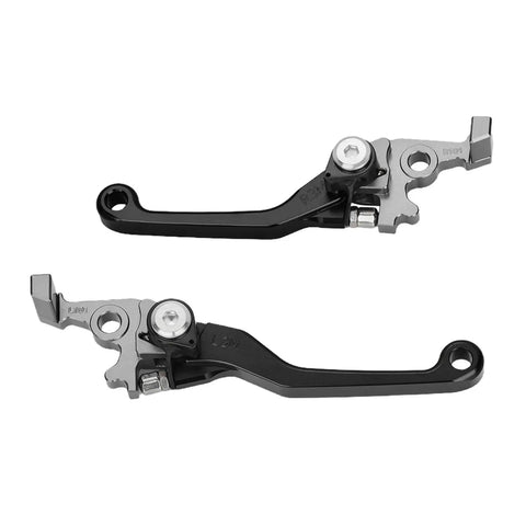 Foldable CNC Pivot Electric Dirt Bike Brake Clutch Lever For Tuttio Tutti Soleil 01 Ebike, Adjustable Reach, Black Finish