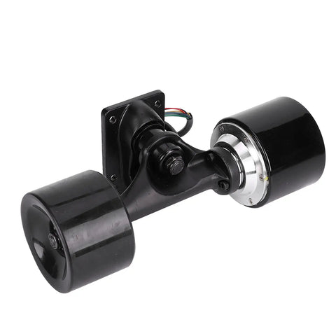 High Efficiency 74mm Single Drive Scooter Hub Motor Kit with remote, durable PU wheels, external rotor brushless power for skateboards