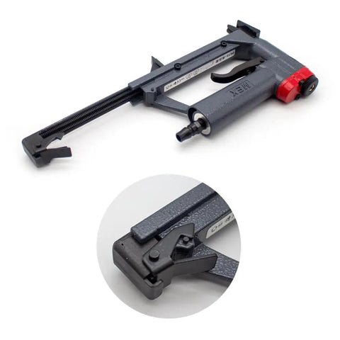 Beefy Pneumatic Picture Frame Nail Gun And Portable Air Stapler For Photo Mirror Framing Heavy Duty Handheld Pin Nailer with adjustable pressure.