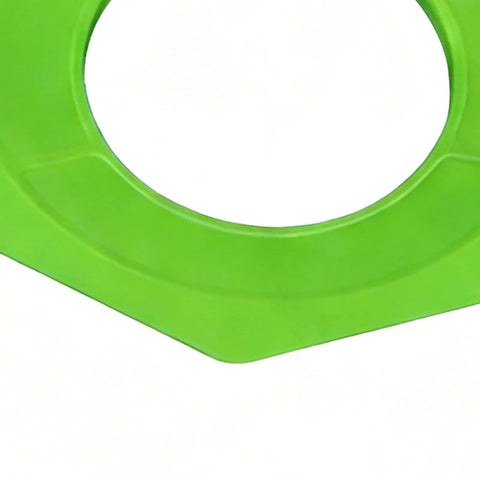 Straight Up Top Tier Bowling Ball Sanding Pad Holder Two Pack Ergonomic Polymer Stand close-up view shows lightweight green design.
