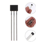 40 Pack Electric Motor Hall Sensor Kit With Hall Effect Module Replacement, Alloy Material, Quick Magnetic Detection, Easy To Use, Pro Grade For Industrial Production And Research Environments, Sleek Black Finish, three-pin sensor