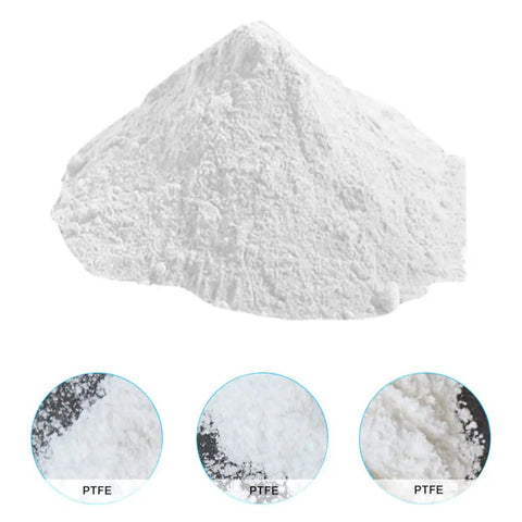 Ultra Fine 1.6 Micron PTFE Powder For Dry Lubrication With Paraffin Mix Top Shelf Pro Grade For Chains Skateboards And Musical Instruments High Lubrication Virgin Powder For Everyday Use, 50g jar displayed.