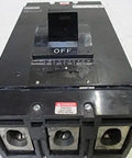 Heavy Hitter Three Pole Thermal Magnetic Circuit Breaker Adjustable Trip L Frame Molded Case 400 Amp 600 Volt front view with OFF label.