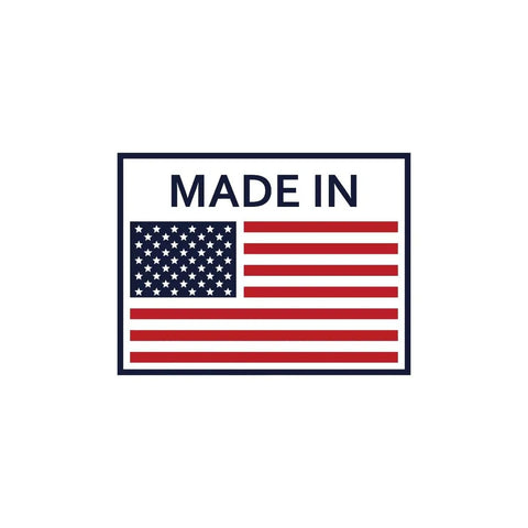 Made in USA label with American flag for Replacement Point For 70A Scriber With Knurled Nickel Plated Handle