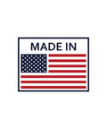 "Made in USA label with American flag for Yankee Spring Type Dividers With Flat Legs And Solid Nut Hardened Fulcrum Stud Spring Joint 8 Inch Size And Capacity Pro Grade Precision Marking Tool For Metalworking And Woodworking"
