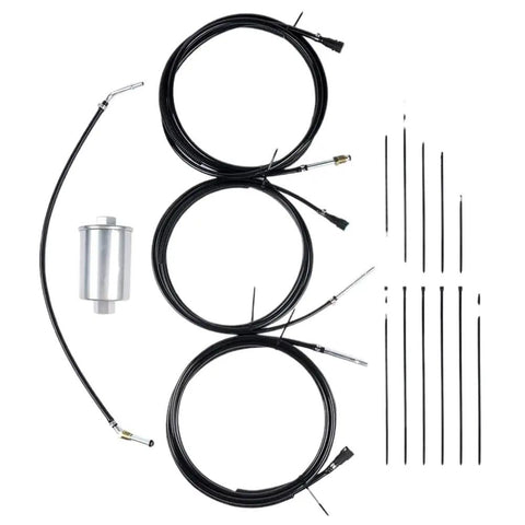 Ditch Your Cracked Hoses With This Nylon Fuel Line Kit That Fits Chevy Avalanche Suburban 1500 And 2500 Tahoe Yukon Xl Models From 2k To 2004 For Smooth Street Cruising. nylon fuel line kit with fittings, filter, and zip ties
