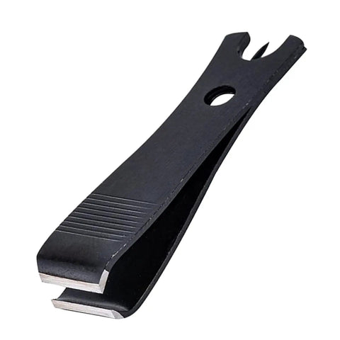 Close-up of Two Pack Stainless Steel Fishing Line Cutter Nippers With Hook Eye Pin showing blades and pinhole