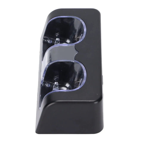 Black Dual Charging Station for Game Controllers with power cord, portable battery charger dock, built to last