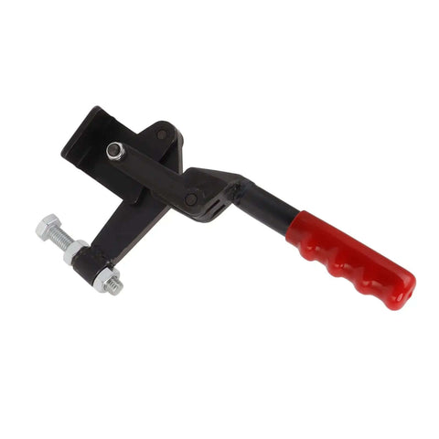 Beefy Heavy Duty Toggle Clamp In Carbon Steel For Woodworking And Industrial Use, 1543 Lb Holding Capacity, 180 Degree Bar Opening