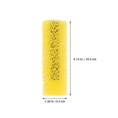 High Grade Yellow Sponge Paint Rollers Deliver Top Notch Exterior Wall Coverage For Big Home Upgrades Ensures Smooth Texture Application And Decorative Finish With No Sweat Daily Use, 4.13x1.38 inches foam roller.