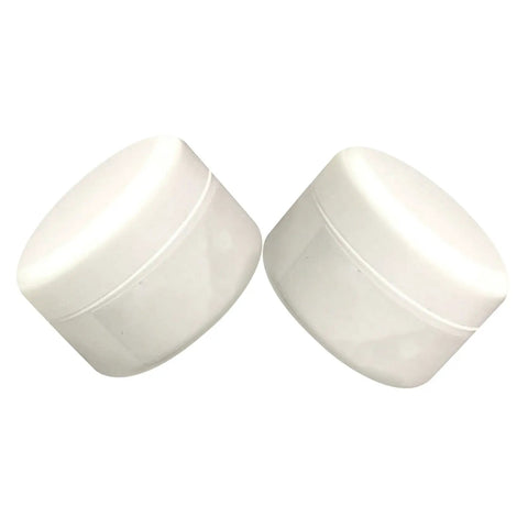 Two white containers of Quick Dry Ceramic Tile Repair Paste Kit With Epoxy Adhesive For Cracked, Chipped Porcelain And Loose Floor Tiles No Fuss 100g Repair Agent And Curing Agent For Bathroom
