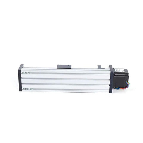 High Precision Ball Screw Linear Rail Slide Table with NEMA23 Motor, aluminum design, side view, suitable for CNC milling