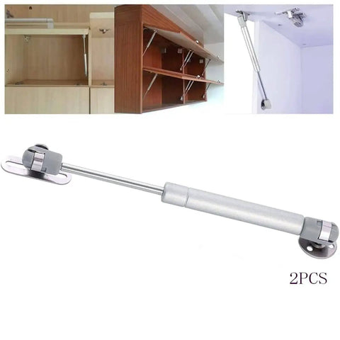 50N Gas Strut Cabinet Lift Support Easy Install 6 Inch, visible in a pack of 2, telescoping door spring with stainless steel