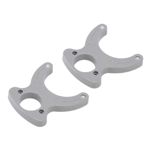 High Precision Insertion Plate Key Set for Carpentry and Wooden Router, portable plastic keys shown in gray, two units included