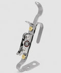 Ultimate TIG Wire Feeder Tool With Magnetic Base And Heat Shield For Alloy Filler Rods, close-up of metal guide mechanism.