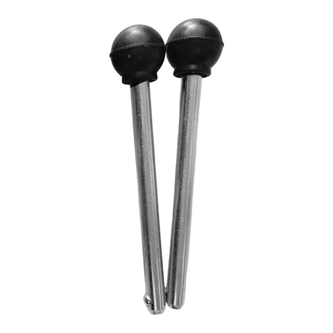Two Pack Stainless Steel Weight Stack Pins For Gym Machines Easy Load Weight Lifting Pins Eleven Point Five Centimeters Long By One Centimeter Wide Heavy Duty Quick Release Selector Pins For Home Gym Equipment