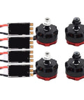 2300KV Brushless Drone Motors And 30A ESC Bundle For FPV Racing Quads CW CCW shown with 4 motors and ESCs