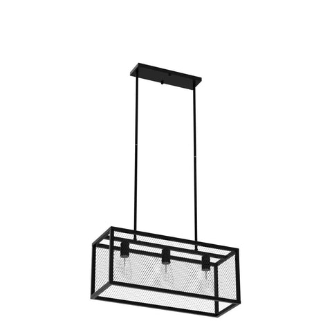Black Lantern Pendant Light Fixture With Adjustable Cord For Foyer Kitchen Island Bar Rustic Farmhouse Chandelier Open Air Metal Cage