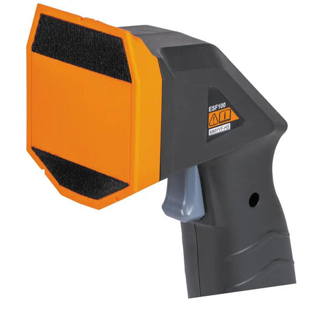 Dead On Electronic Stud Finder And Wall Scanner with built-in bubble level showing detection panel for nailing hidden studs.