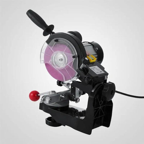 Heavy Duty Electric Chainsaw Sharpener Bench Chain Grinder Pumping 230 Watt Of Raw Muscle And Scorching 3000 RPM Speed with 145mm wheel.