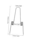 Upgrade Your Kitchen With 4 Pack Stainless Steel Dual Torsion Spring Kit For Garbage Can Press Top Lid, Smooth Silent Lid Operation, Easy DIY Fix For Trash Bin Repair And Maintenance. stainless steel dual torsion spring, 10.6cm x 4.1cm