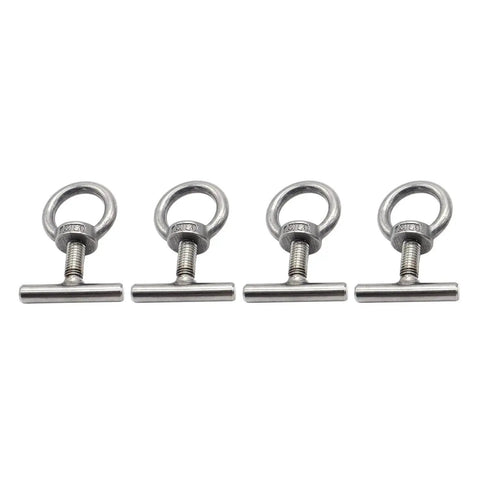Built Tough 304 Stainless Steel Lifting Eye Bolt Kit With Ring Eye Nut, Easy Install And Reuse, Simple Structure, Portable And Durable Shoulder Eye Screw For Lifting Hardware, four M8 bolts