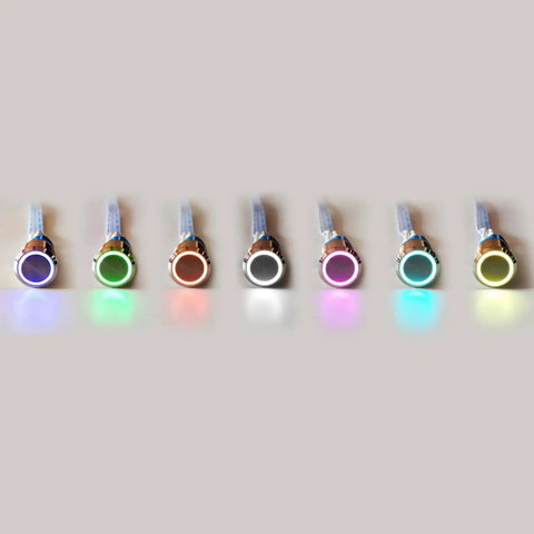 Escape Room LED Button Set With 7 Color Lights Color Password Trigger To Unlock A 12V Magnet Lock Audio Feedback 3 Button Press Puzzle Props
