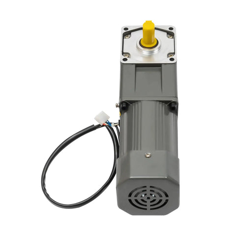 Right Angle Gear Motor 120W 30K Ratio Variable Speed Drive with 90 Degree Output, visible wiring and motor details