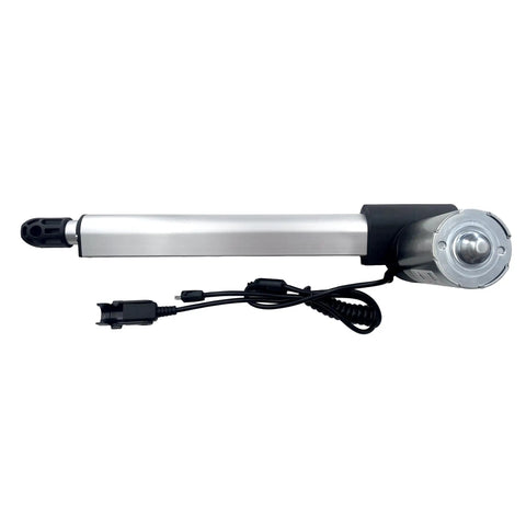 JLDQ-19.415.205D04 Linear Actuator Replacement with dual cable and 2-pin plug, side view, electric sofas, lift chairs, recliners.