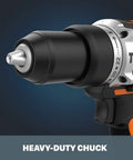 Power Share 20V Cordless Hammer Drill With Brushless Motor And Half Inch Chuck Beastly Build For Tough Jobs.