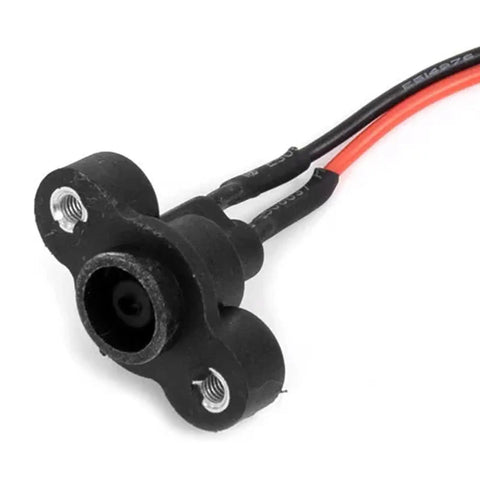 Rugged Electric Scooter Charging Port Connector For ES1 ES2 ES3 ES4 90mm Prewired Cable Easy Replacement Lightweight And Durable Power Port