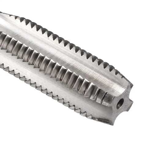 Close-up of Two Piece 3/8-16 UNC Tap And Die Set HSS Straight Flute Threading Tap Die Kit for metalworking