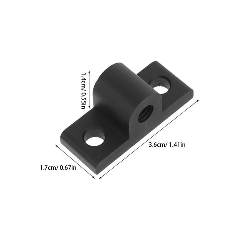 Heavy Duty Aluminum Corner Connector Pack With Caster Mounting Plates For Workbenches Shelving And Furniture Legs, black bracket detail.