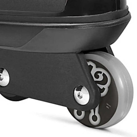 Close-up of M12 UFS Inline Skates For Men Size 10 UK 45 EU showing central grind wheels and durable polyurethane shell